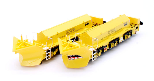 Beilhack Snowplough ZZA ADB965578/579 'Stratford Shark' BR yellow (ex Class 40) Twin Pack