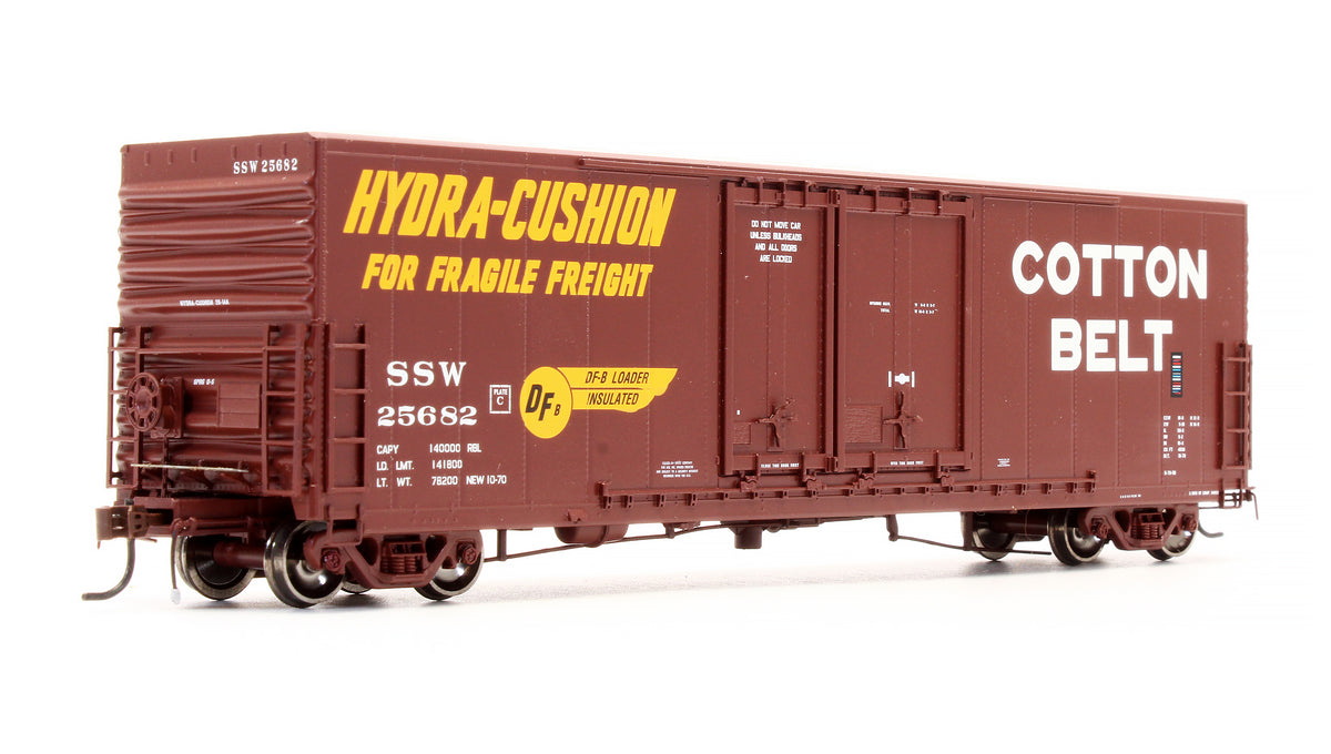 Pre-Owned G69026 Cotton Belt 50'PC&F Box Car 8'+6' Landis Double Plug Doors - Road #25682