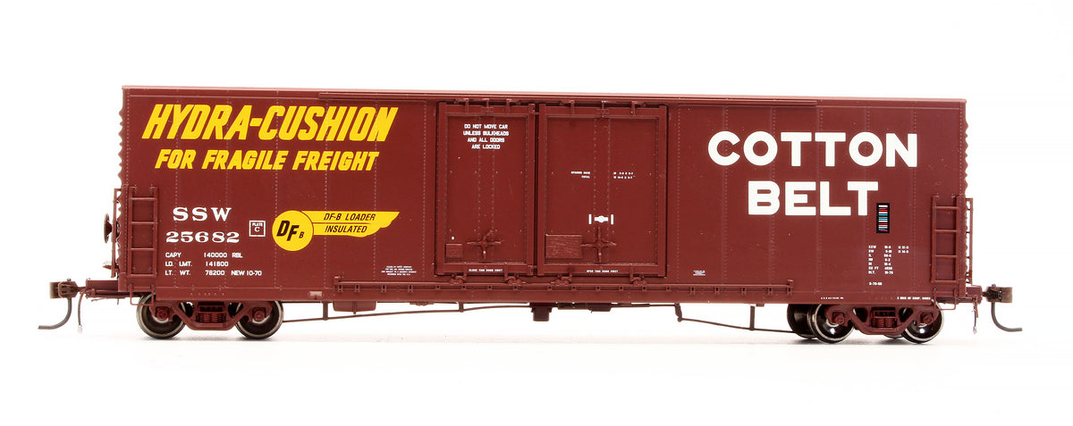 Pre-Owned G69026 Cotton Belt 50'PC&F Box Car 8'+6' Landis Double Plug Doors - Road #25682