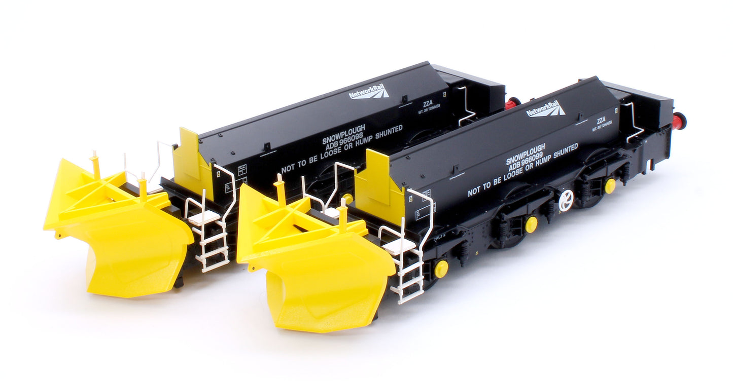 Beilhack Snowplough ZZA ADB966098/099 Network Rail (ex Class 45) Twin Pack