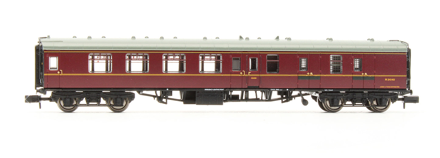 Pre-Owned BR Mk1 BSK Brake Second Corridor BR Maroon No. E34140