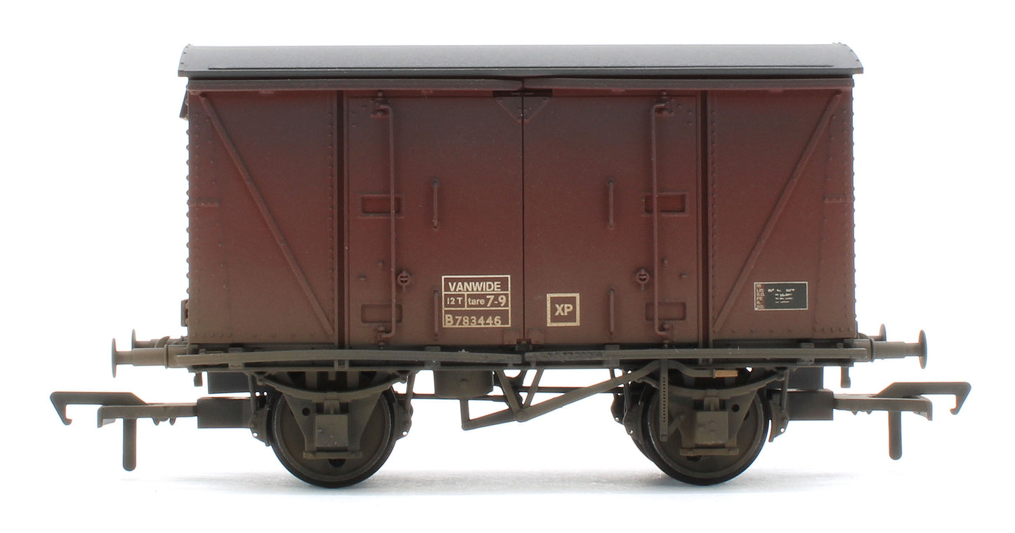38-871 Bespoke Weathered BR 12T 'Vanwide' Ventilated Van BR Bauxite (Late) (VANWIDE) B783446