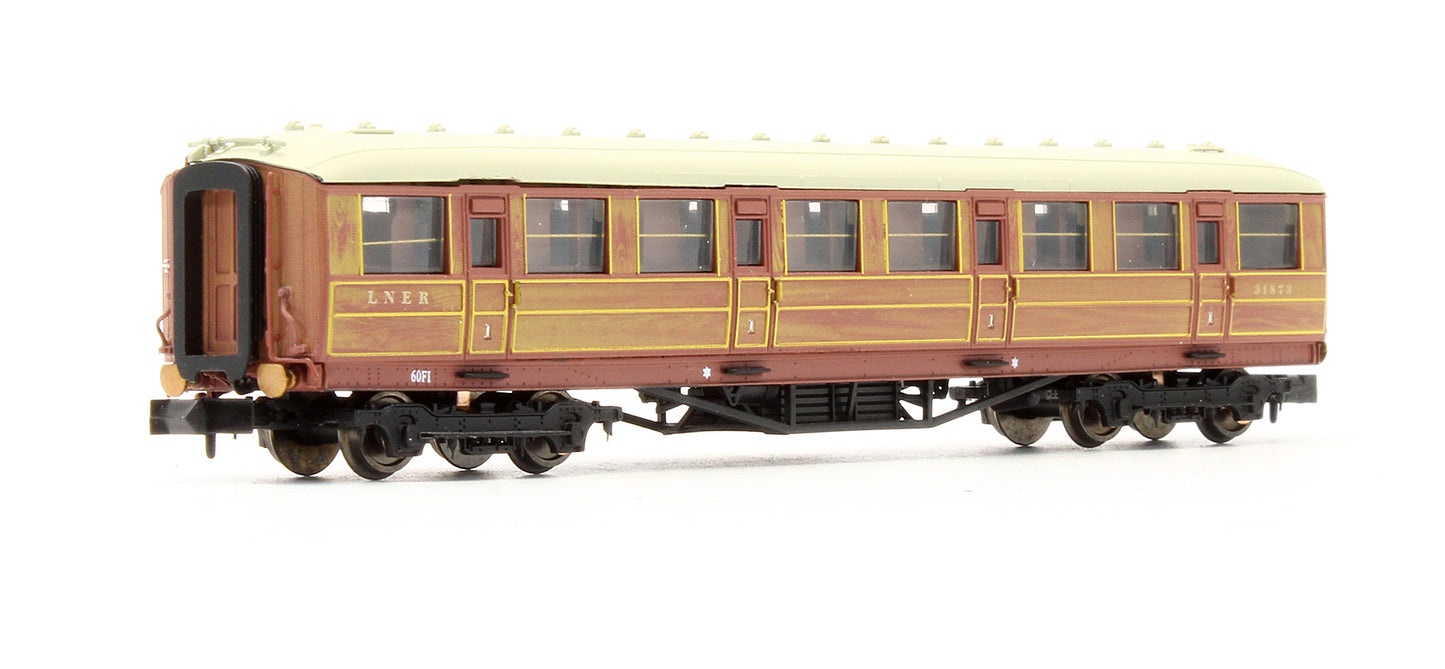 Pre-Owned Gresley Coach LNER Teak 1st Class No.31873