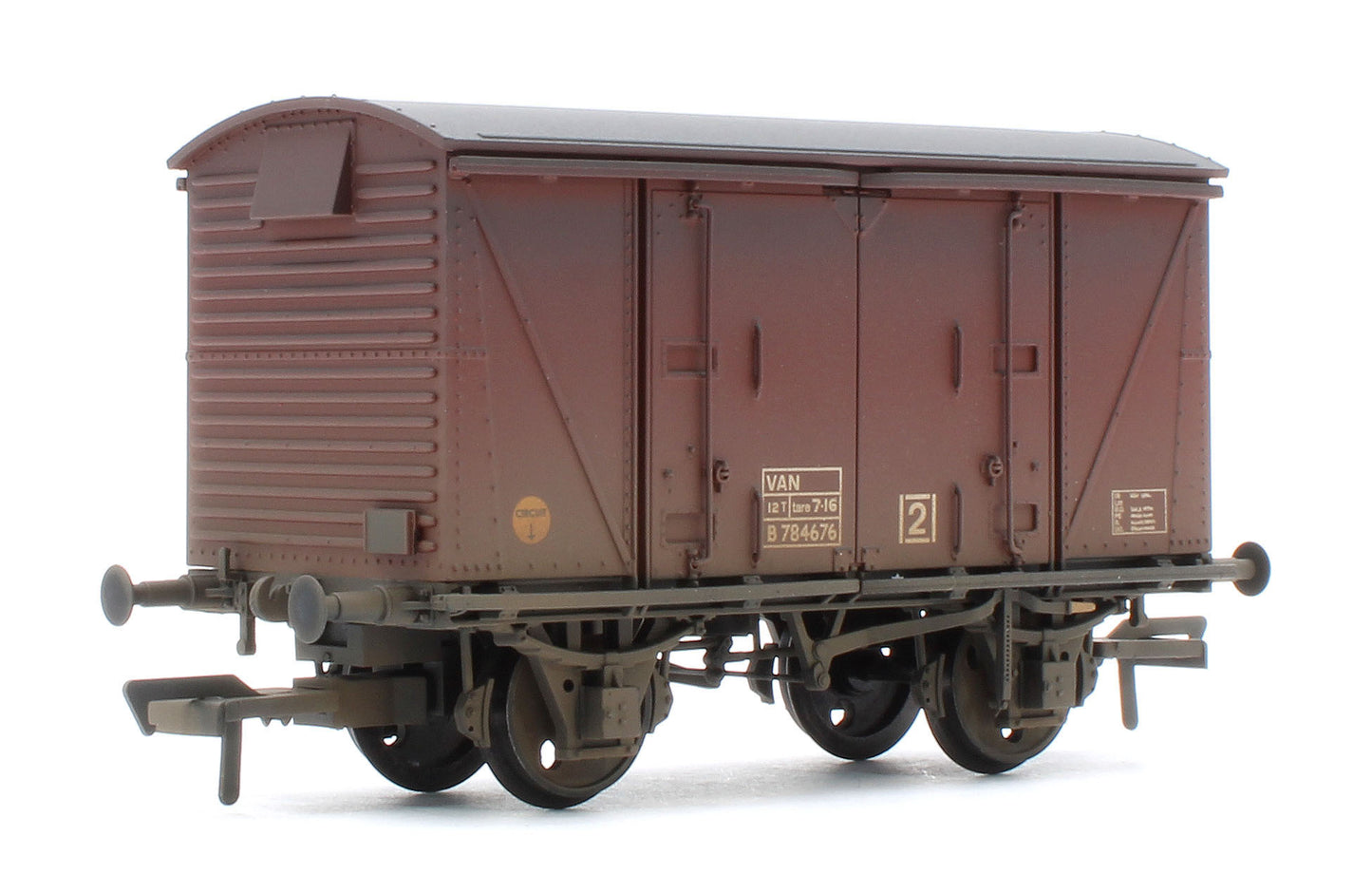 38-872 Bespoke Weathered BR 12T 'Vanwide' Ventilated Van BR Bauxite (Late) (VAN) B784676