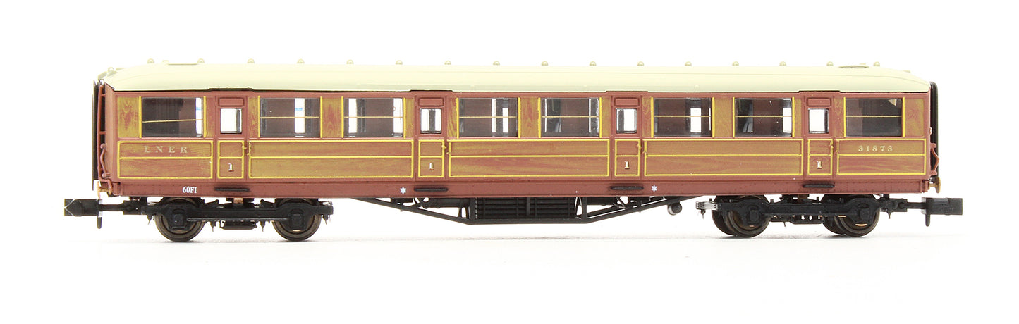Pre-Owned Gresley Coach LNER Teak 1st Class No.31873