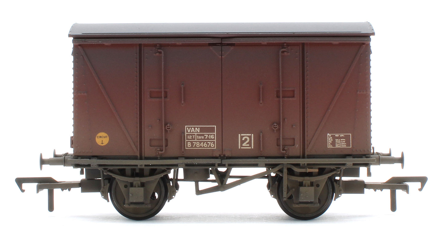 38-872 Bespoke Weathered BR 12T 'Vanwide' Ventilated Van BR Bauxite (Late) (VAN) B784676