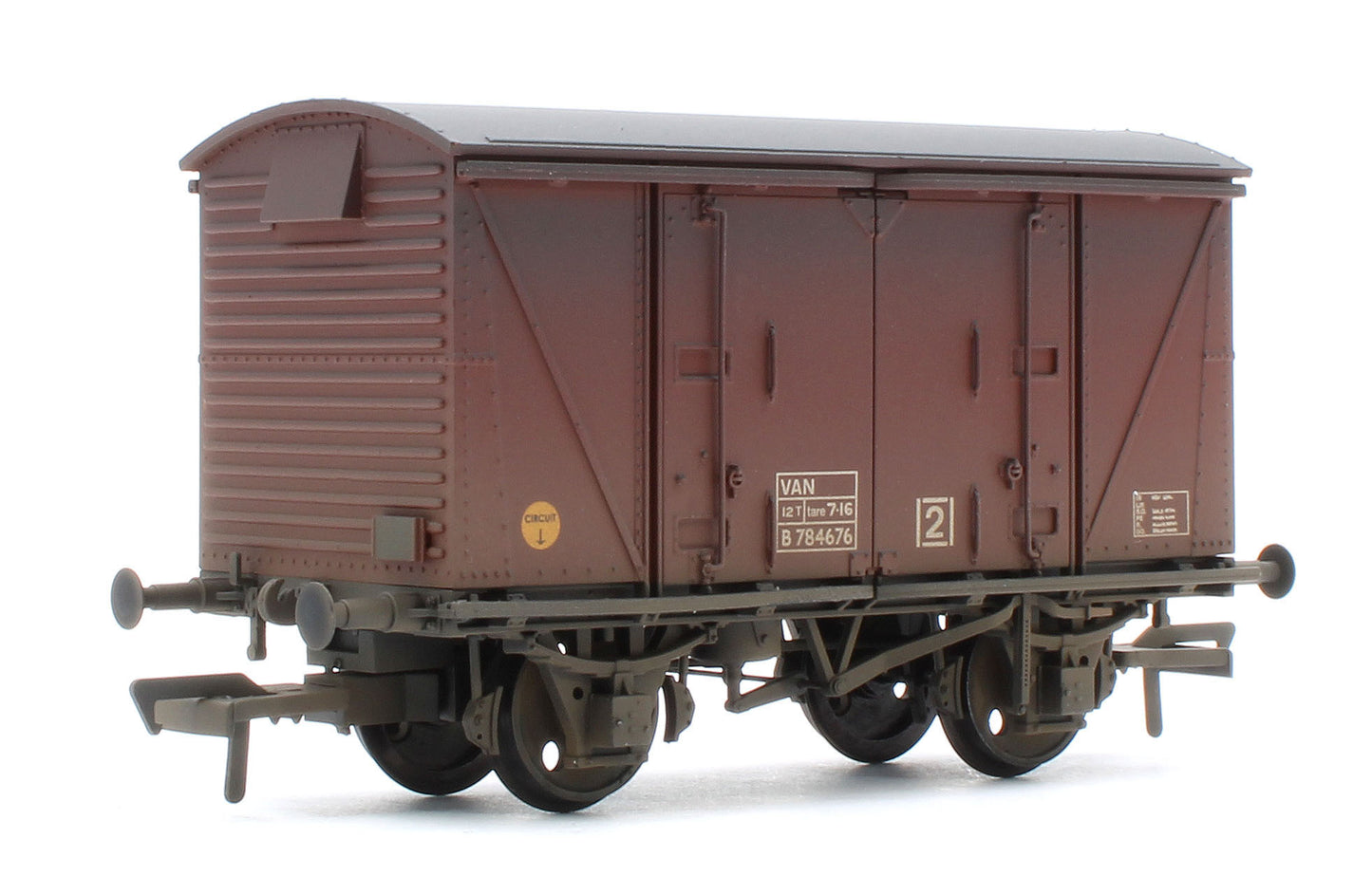 38-872 Bespoke Weathered BR 12T 'Vanwide' Ventilated Van BR Bauxite (Late) (VAN) B784676