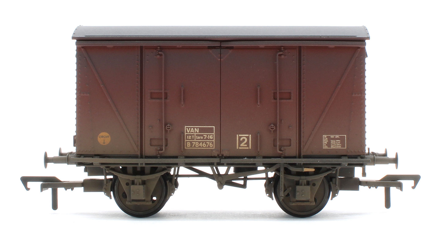 38-872 Bespoke Weathered BR 12T 'Vanwide' Ventilated Van BR Bauxite (Late) (VAN) B784676