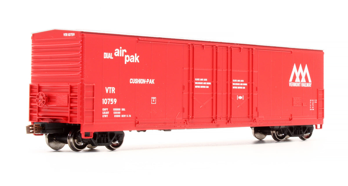 Pre-Owned SXT1023 Evans (USRE) 5100 RBL Double 8' Plug Door Box Car Vermont Railway - Road #10759