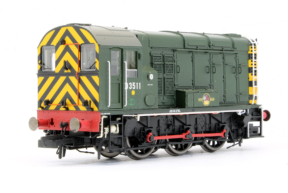 Pre-Owned R3277XS Class 08 'D3511' BR Green Diesel Shunter Locomotive - DCC Sound