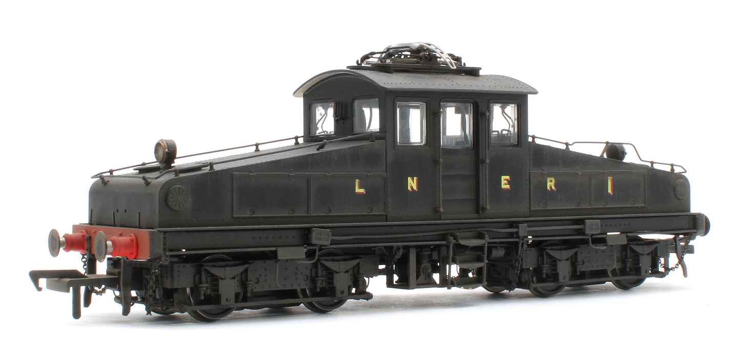 1202W Bespoke Weathered North Eastern Railway ES1 LNER Unlined Black Bo-Bo Electric Locomotive No.1