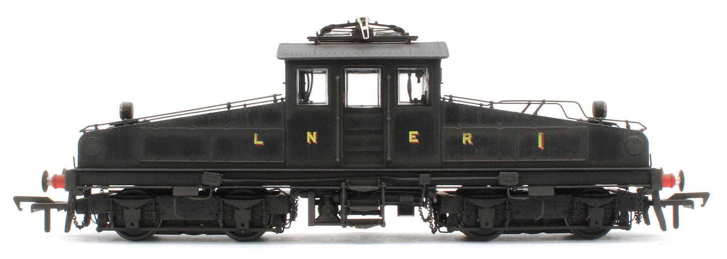 1202W Bespoke Weathered North Eastern Railway ES1 LNER Unlined Black Bo-Bo Electric Locomotive No.1