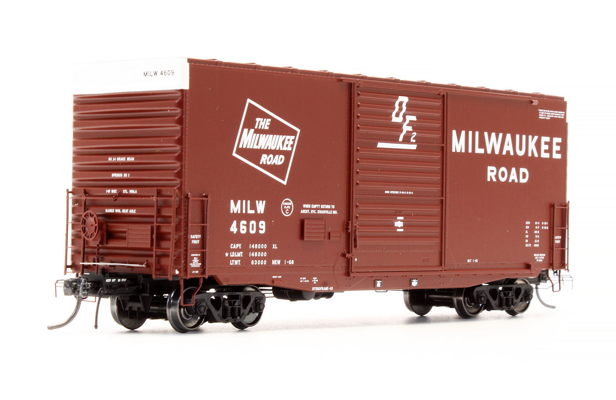 Pre-Owned 18013-01 PS-1 40' Mini-Hy Cube Box Car Milwauke Road "Original 1968 DF2" - Road #4609