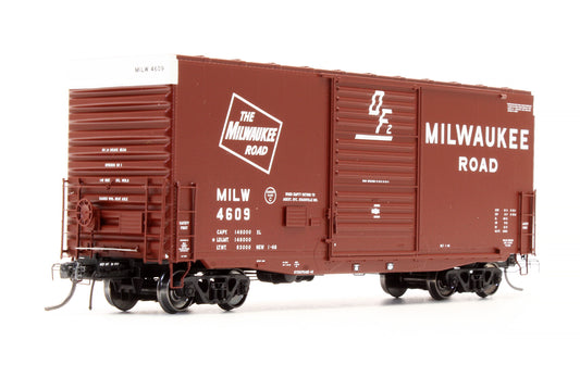 Pre-Owned 18013-01 PS-1 40' Mini-Hy Cube Box Car Milwauke Road "Original 1968 DF2" - Road #4609