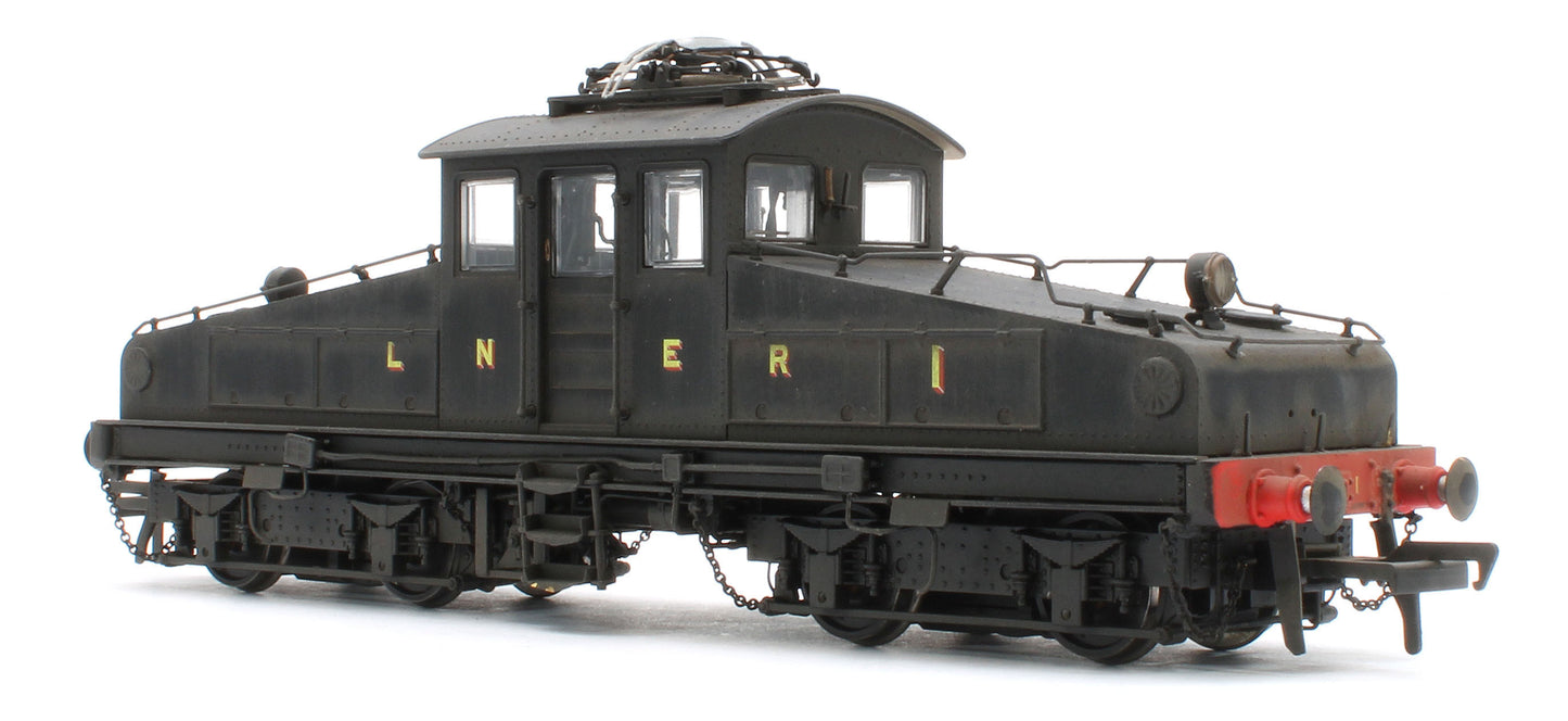 1202W Bespoke Weathered North Eastern Railway ES1 LNER Unlined Black Bo-Bo Electric Locomotive No.1