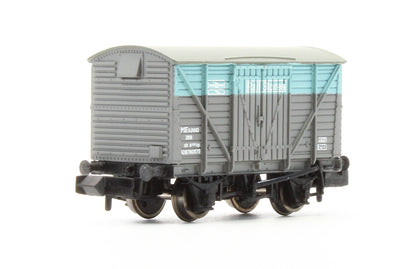 Pre-Owned 12T Ventilated Box Van Planked Sides Rail Stores BR Railfreight Grey / Light Blue