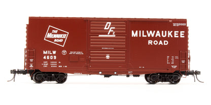 Pre-Owned 18013-01 PS-1 40' Mini-Hy Cube Box Car Milwauke Road "Original 1968 DF2" - Road #4609