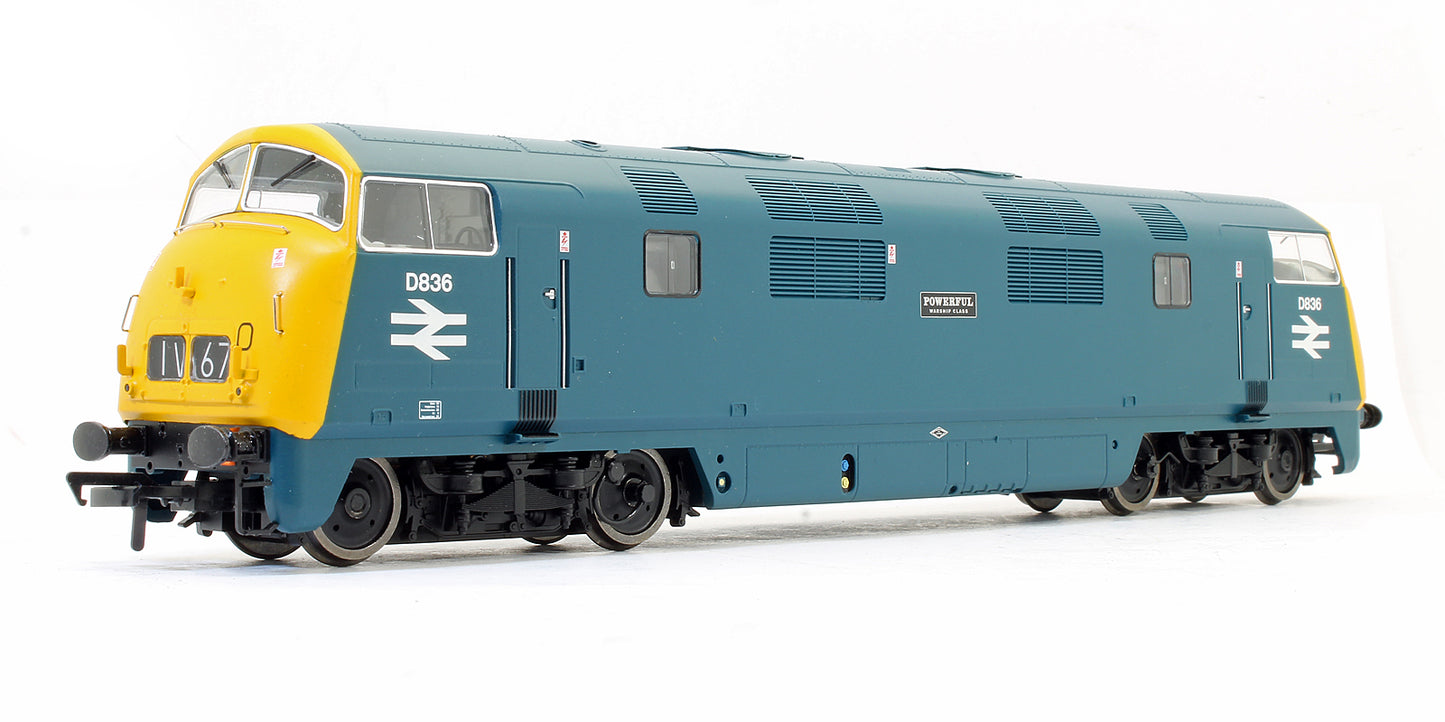 Pre-Owned Class 43 Warship D836 'Powerful' BR Blue Diesel Locomotive - DCC Sound