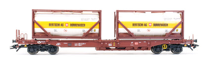 Pre-Owned Set Of 3 DBAG Flat Cars With Containers