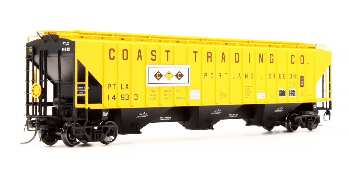 Pre-Owned 11249-01 Pullman Standard PS4750 Covered Hopper PTLX "Coast Trading - Portland OR" - Road #14933