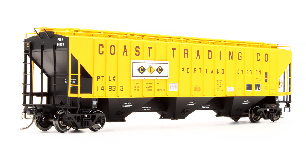 Pre-Owned 11249-01 Pullman Standard PS4750 Covered Hopper PTLX "Coast Trading - Portland OR" - Road #14933