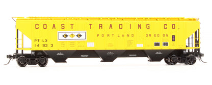 Pre-Owned 11249-01 Pullman Standard PS4750 Covered Hopper PTLX "Coast Trading - Portland OR" - Road #14933