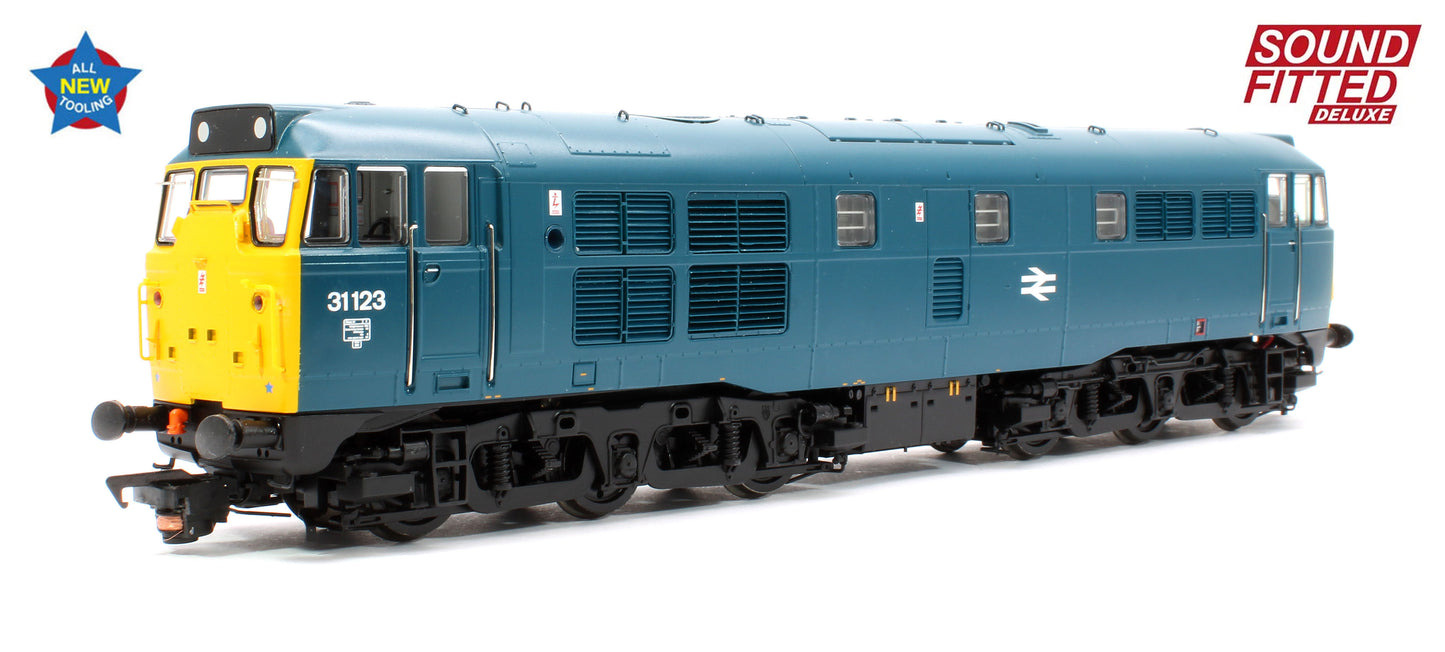 Class 31/1 31123 BR Blue Diesel Locomotive - DCC Sound Deluxe