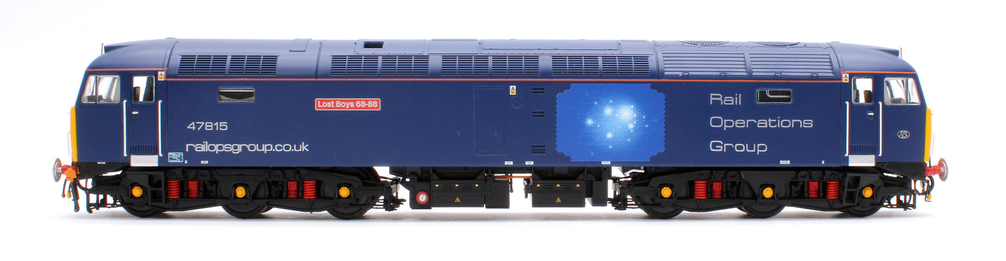 Class 47 815 'Lost Boys 68-88' Rail Operations Group Diesel Locomotive - DCC Sound