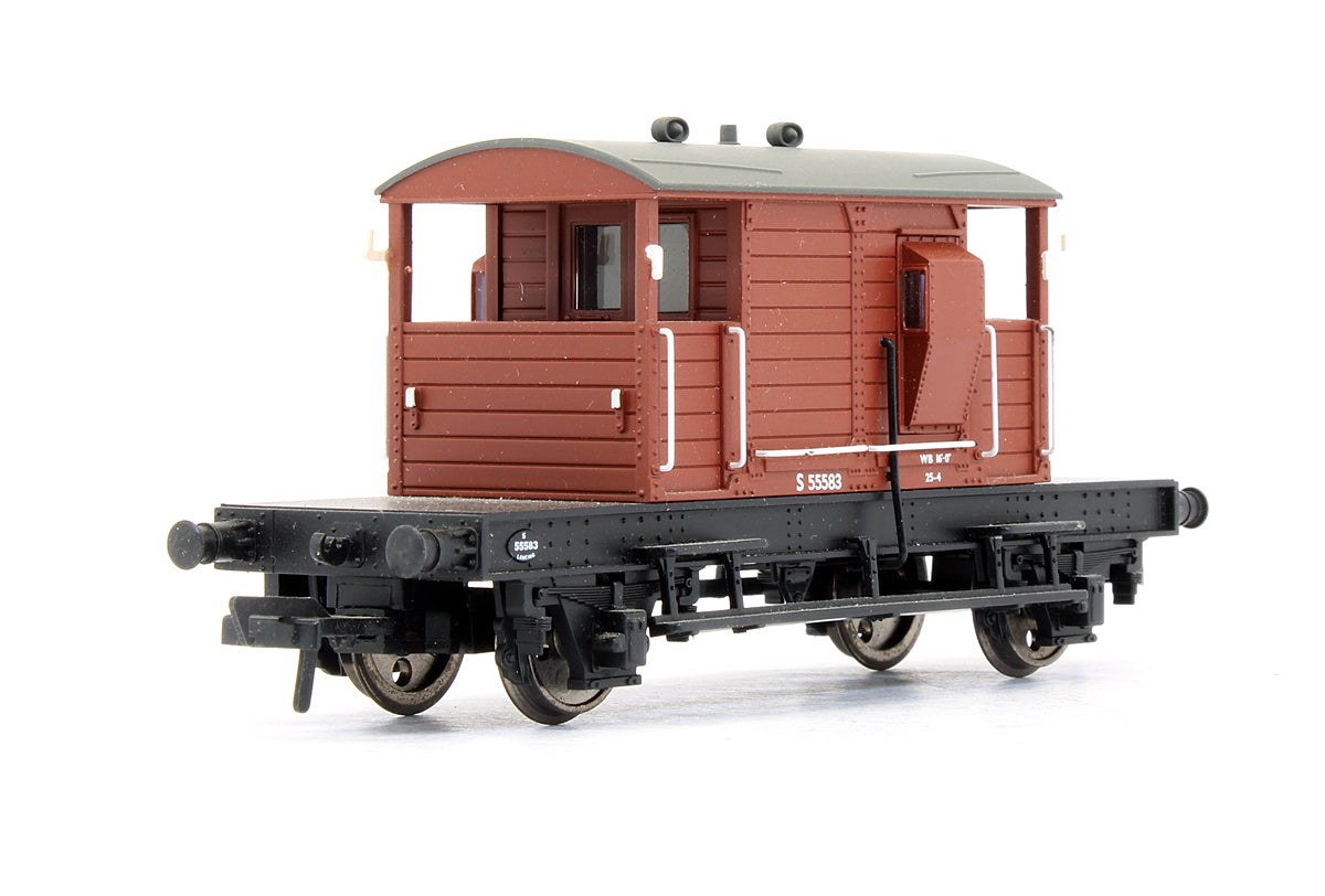Pre-Owned 38-402 SR Pill Box Brake Van BR Bauxite No.S55583