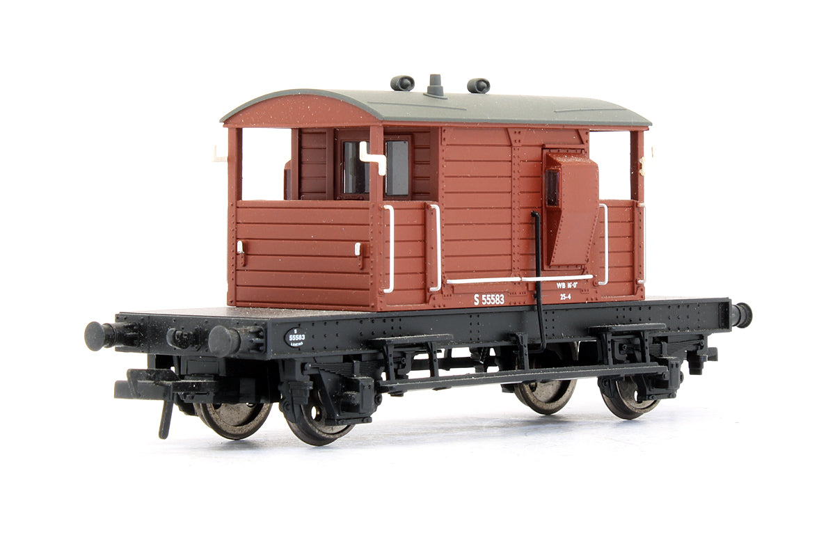 Pre-Owned 38-402 SR Pill Box Brake Van BR Bauxite No.S55583