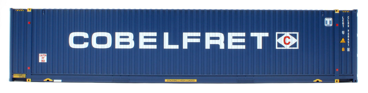 7F-028-601 45ft High Cube Container Cobelfret CLDU 960451 8 LEG1