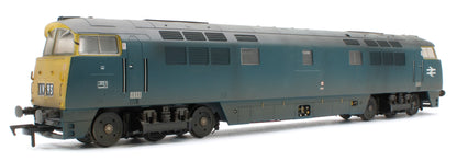 4D-003-020D Bespoke Weathered Class 52 Western Trooper BR Blue Full Yellow Ends D1033 Diesel Locomotive - DCC Fitted