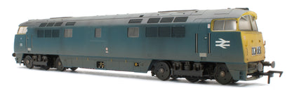 4D-003-020D Bespoke Weathered Class 52 Western Trooper BR Blue Full Yellow Ends D1033 Diesel Locomotive - DCC Fitted