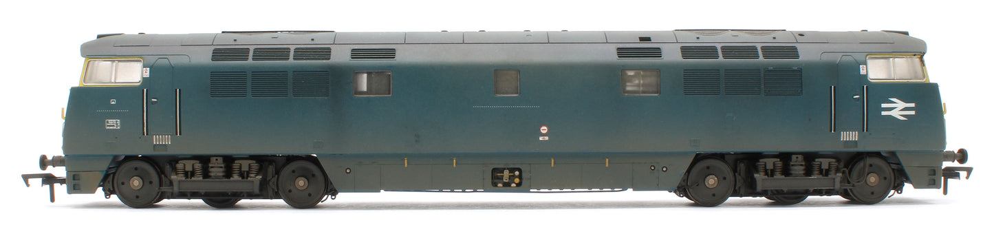 4D-003-020D Bespoke Weathered Class 52 Western Trooper BR Blue Full Yellow Ends D1033 Diesel Locomotive - DCC Fitted