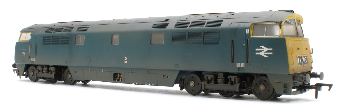 4D-003-020D Bespoke Weathered Class 52 Western Trooper BR Blue Full Yellow Ends D1033 Diesel Locomotive - DCC Fitted