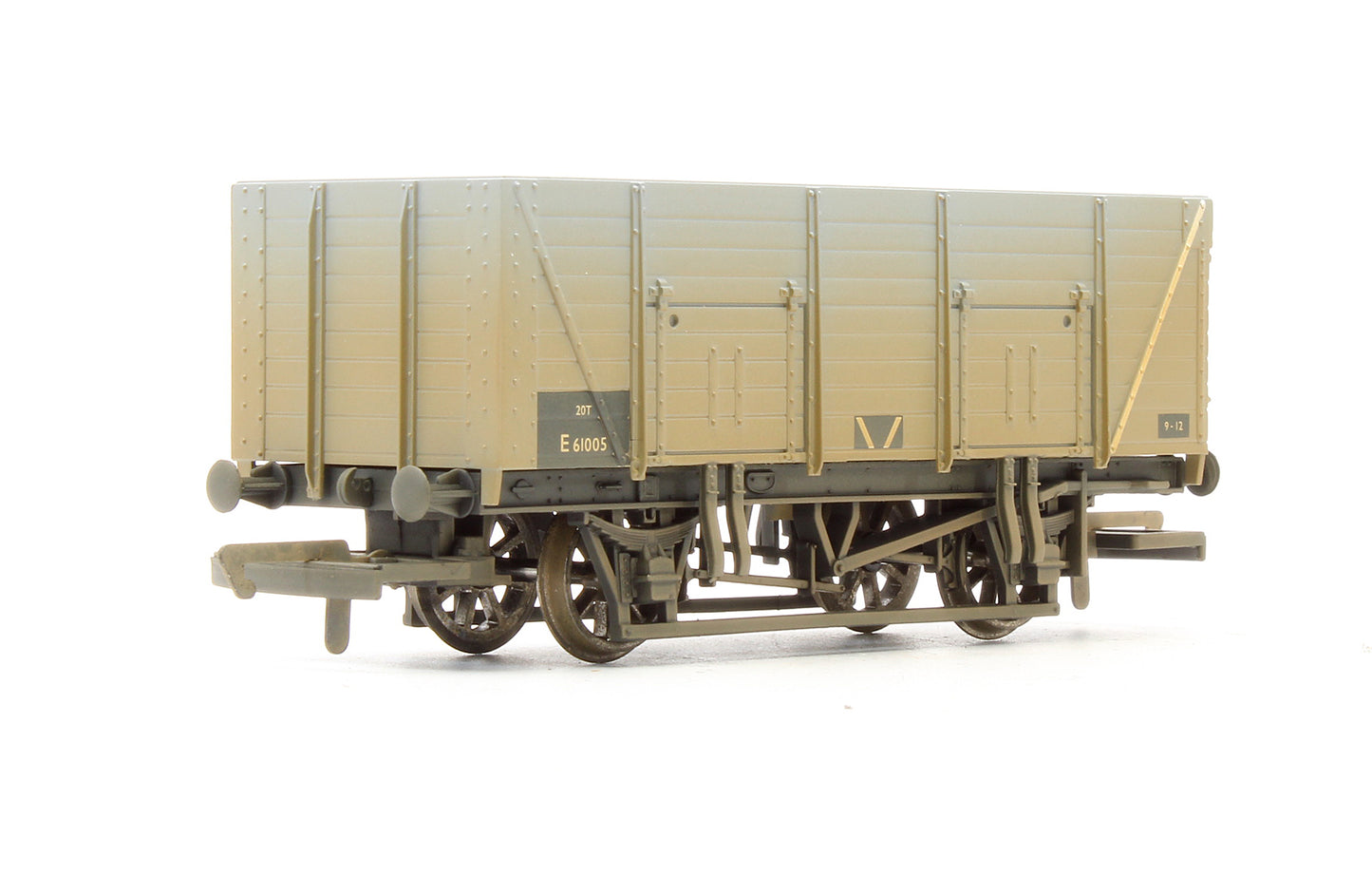 Pre-Owned Set Of 3 BR Grey 9 Plank Wagons - Weathered