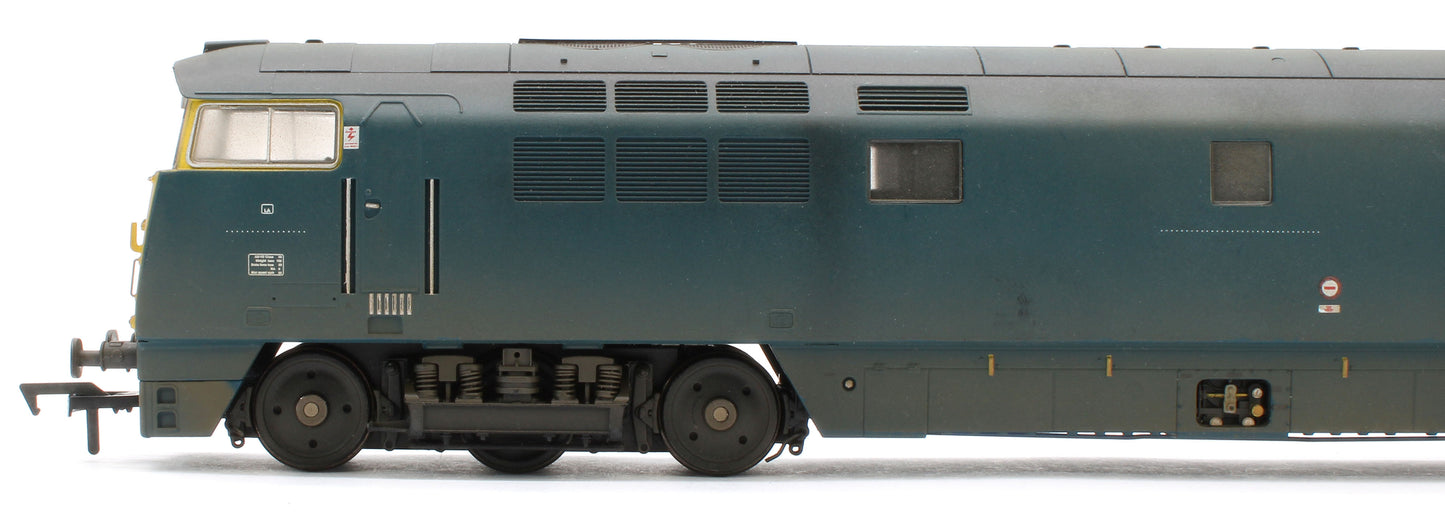 4D-003-020D Bespoke Weathered Class 52 Western Trooper BR Blue Full Yellow Ends D1033 Diesel Locomotive - DCC Fitted