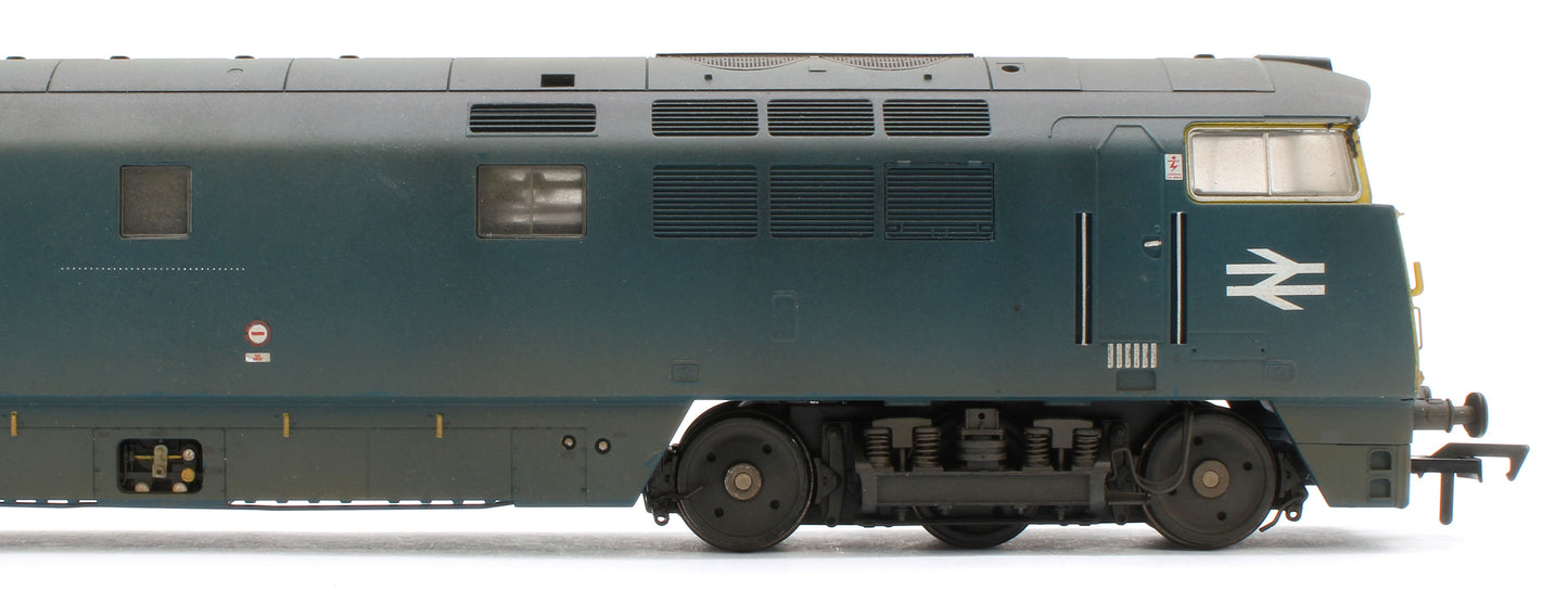 4D-003-020D Bespoke Weathered Class 52 Western Trooper BR Blue Full Yellow Ends D1033 Diesel Locomotive - DCC Fitted