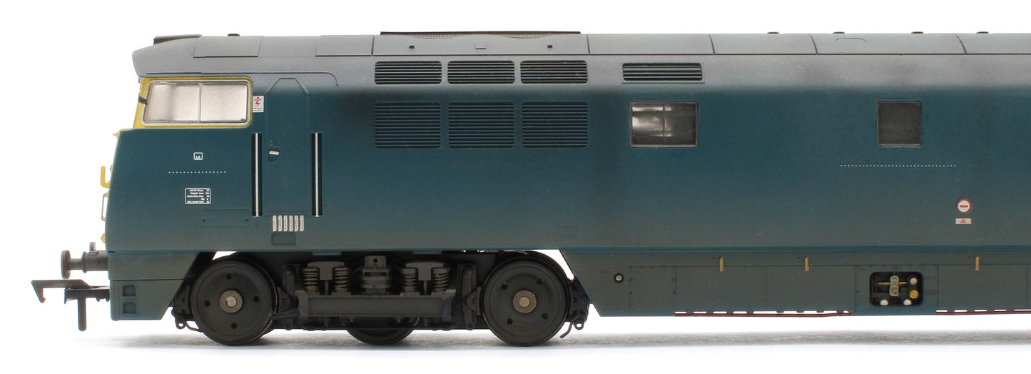 4D-003-020D Bespoke Weathered Class 52 Western Trooper BR Blue Full Yellow Ends D1033 Diesel Locomotive - DCC Fitted