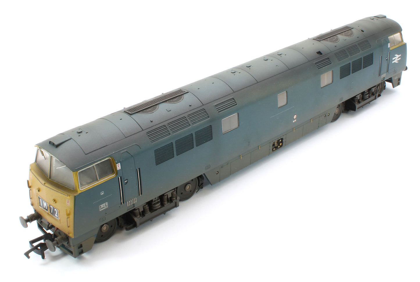 4D-003-020D Bespoke Weathered Class 52 Western Trooper BR Blue Full Yellow Ends D1033 Diesel Locomotive - DCC Fitted
