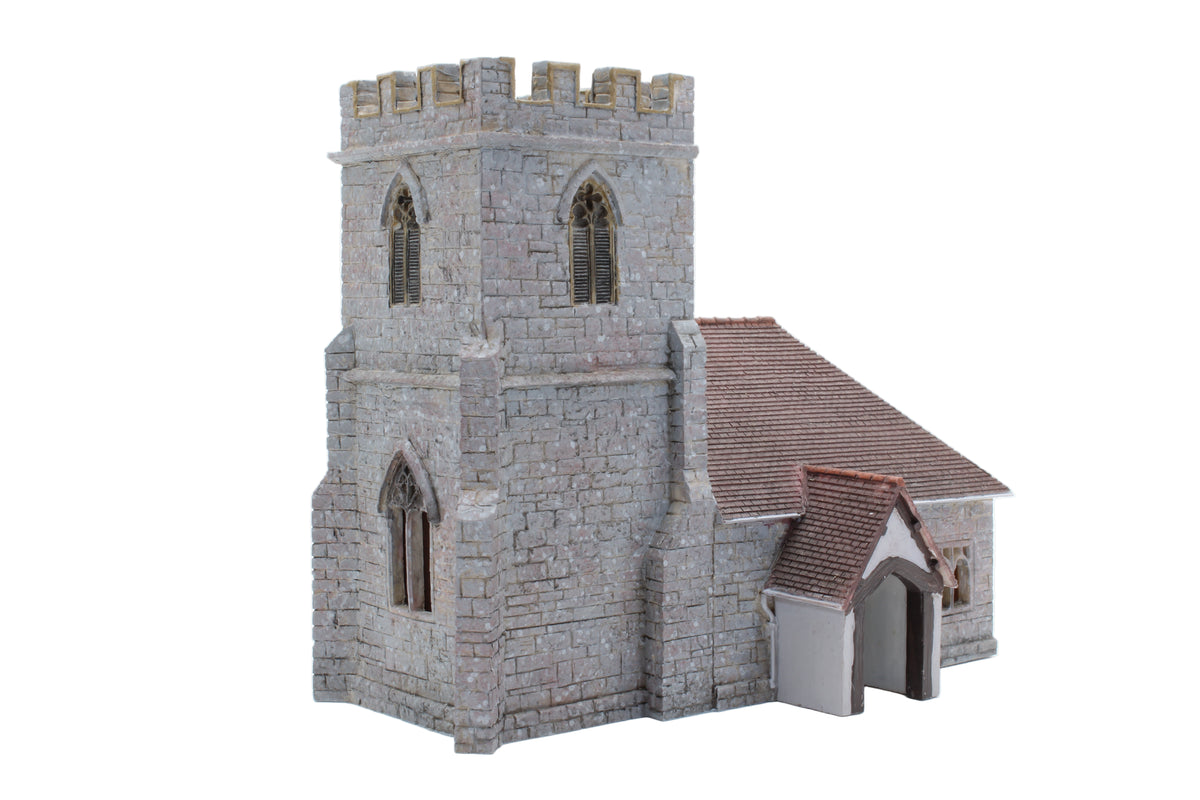 Pre-Owned Low Relief 3/4 View Church
