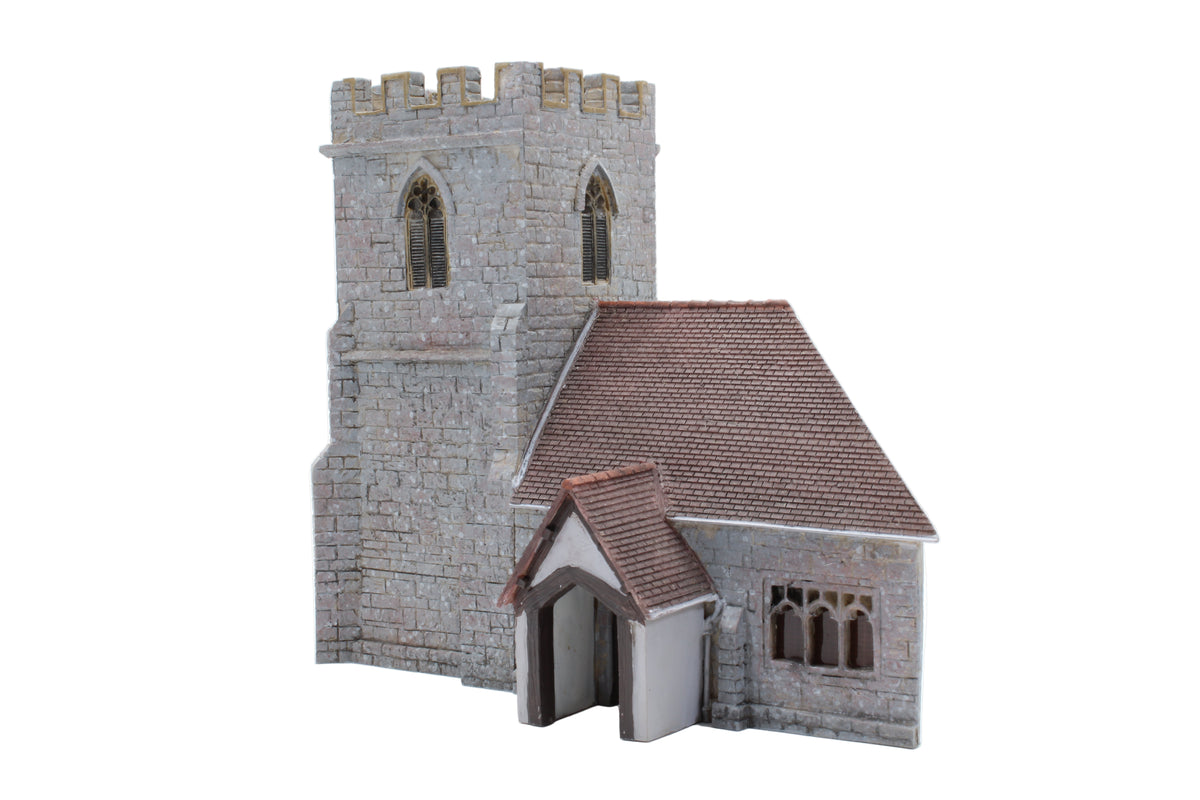 Pre-Owned Low Relief 3/4 View Church