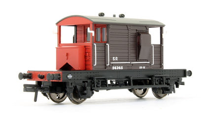 Pre-Owned 38-403 SR Pill Box Brake Van SR Brown Grey Roof