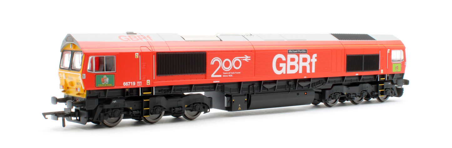 Pre-Owned R30550 RailRoad Plus GBRf Class 66 Railway 200 'Michael Portillo' 66719 Diesel Locomotive