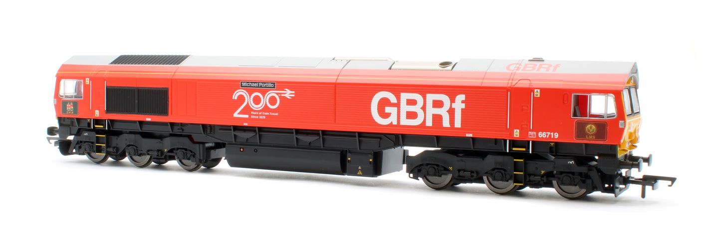 R30550 RailRoad Plus GBRf Class 66 Railway 200 'Michael Portillo' 66719 Diesel Locomotive