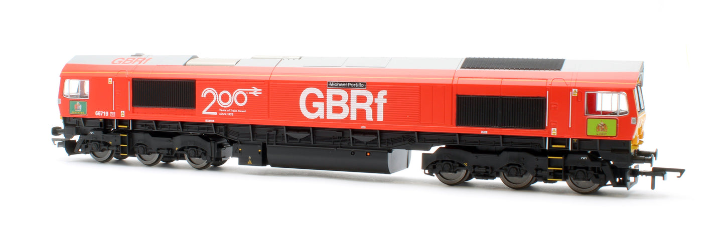 Pre-Owned R30550 RailRoad Plus GBRf Class 66 Railway 200 'Michael Portillo' 66719 Diesel Locomotive