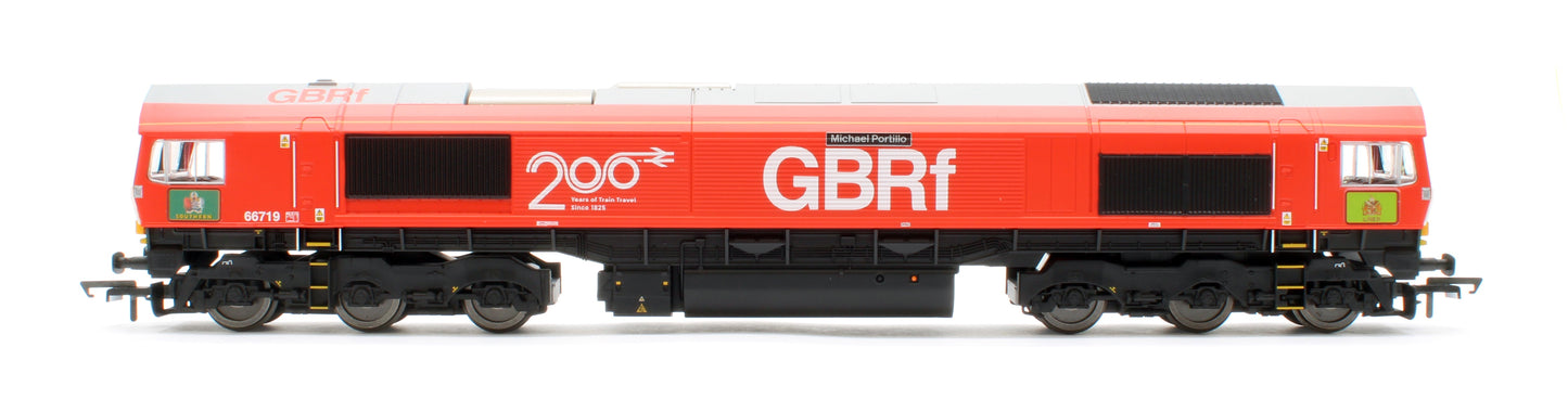 Pre-Owned R30550 RailRoad Plus GBRf Class 66 Railway 200 'Michael Portillo' 66719 Diesel Locomotive