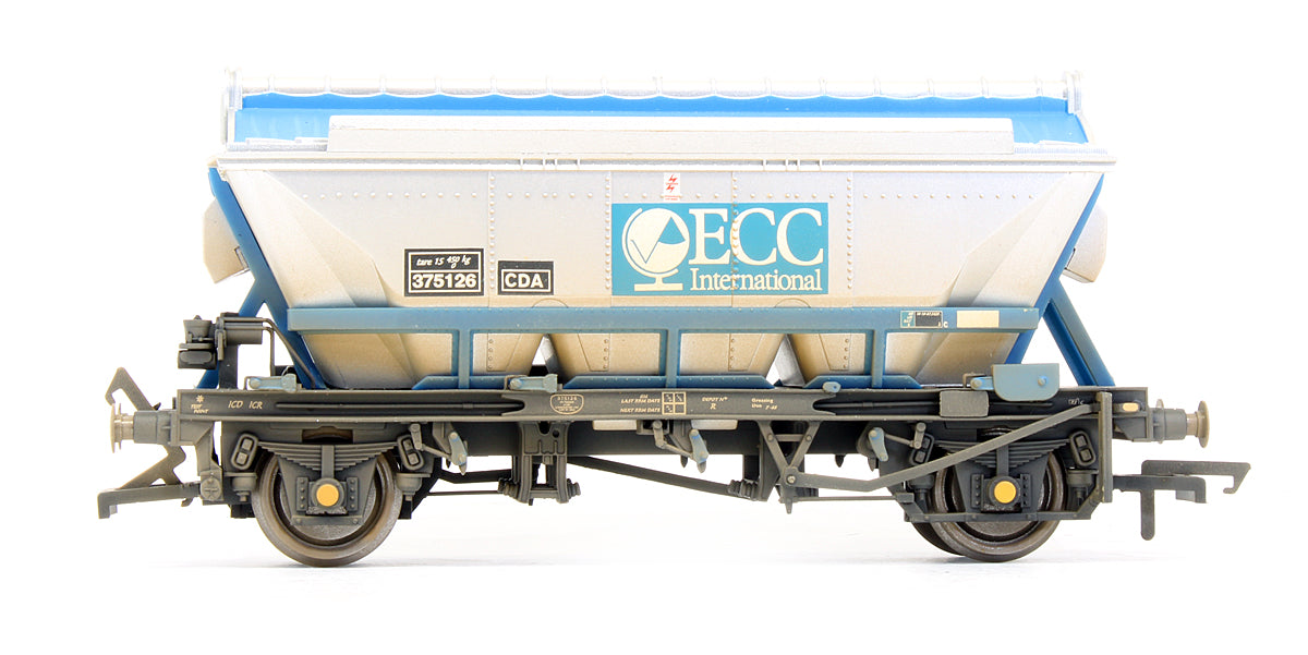 Pre-Owned Set Of 3 China Clay (CDA) Hopper Wagons - Weathered