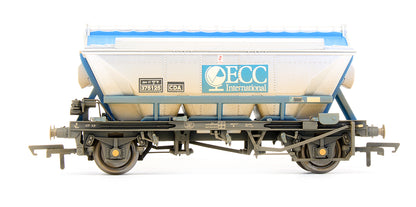 Pre-Owned Set Of 3 China Clay (CDA) Hopper Wagons - Weathered