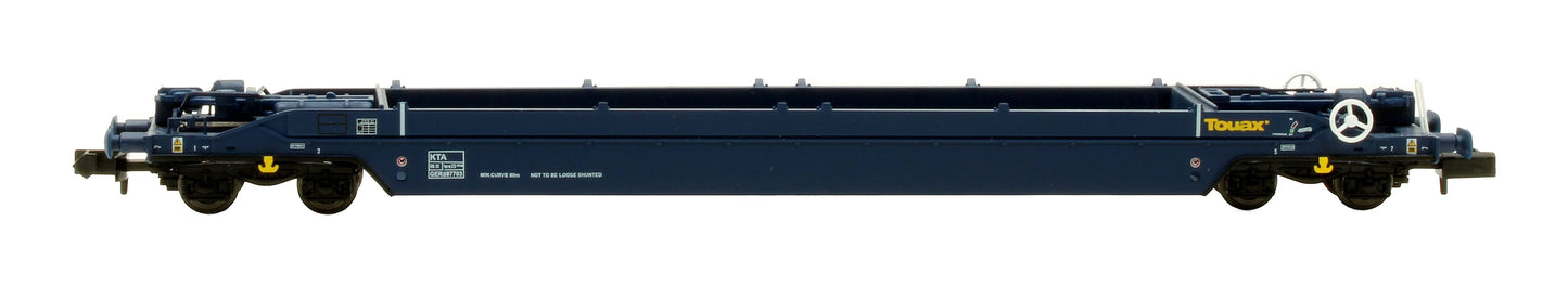 Pre-Owned GERS97731 Touax Livery KTA Intermodal Pocket Wagon Container Flat